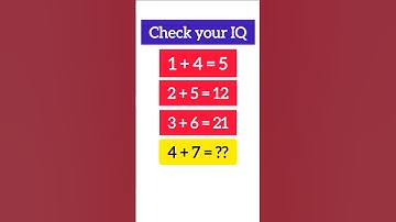 math test | IQ test #shorts #math#iqtest