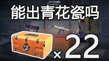 大学生开22发千瓦武器箱，能出什么？AK47青花瓷？