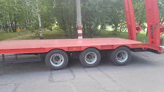 Низкорамный прицеп 9835-73 для перевозки спец техники и оборудования Низкорамный прицеп 9835-73 для перевозки спец техники и оборудования