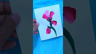 Hibiscus Flower painting technique #art #painting #shorts #miss art &amp; craft gallery