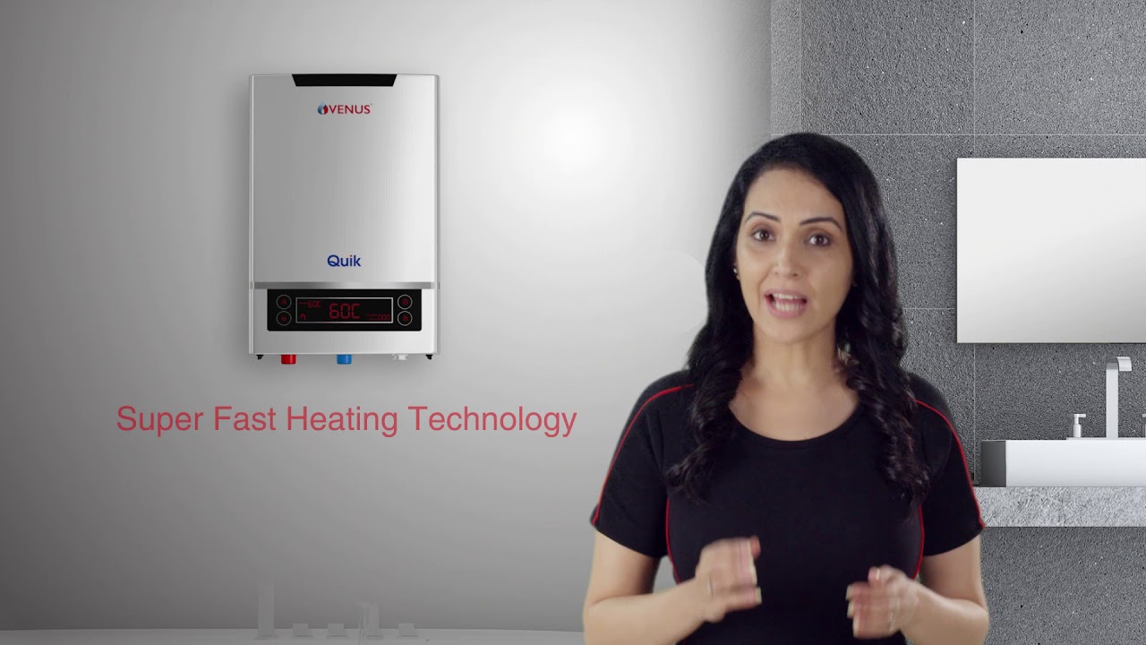 Venus QUIK Tankless water heater - YouTube