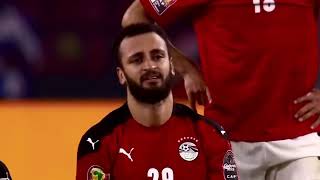 لحظة تسجيل ساديو ماني لهدف تتويج السنغال ورد فعل صلاح
