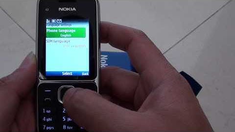 Nokia C2-01: How to Change System Language