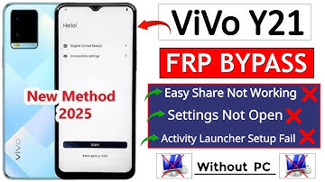 Vivo Y21 (V2111) Frp Bypass Android 12 (EasyShare App Not Working) New Method 2026 - Without PC