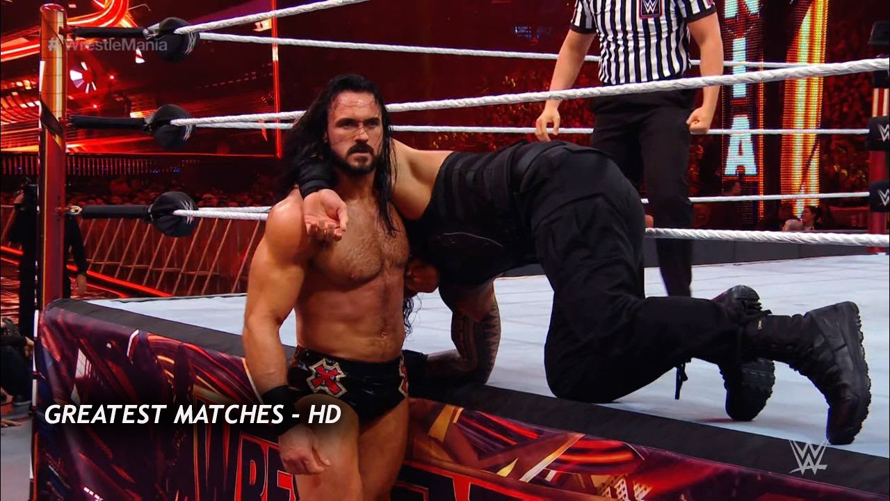 ⁣WWE Roman Reigns vs Drew Mcintyre || Wrestlemania - HD