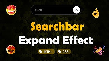 ASMR Programming - Search Bar Expand Effect Using HTML CSS