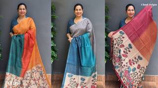 Ep 1989 | Soft Semi Chanderi Sarees Only @ 1470/- Cloud Dzigns |