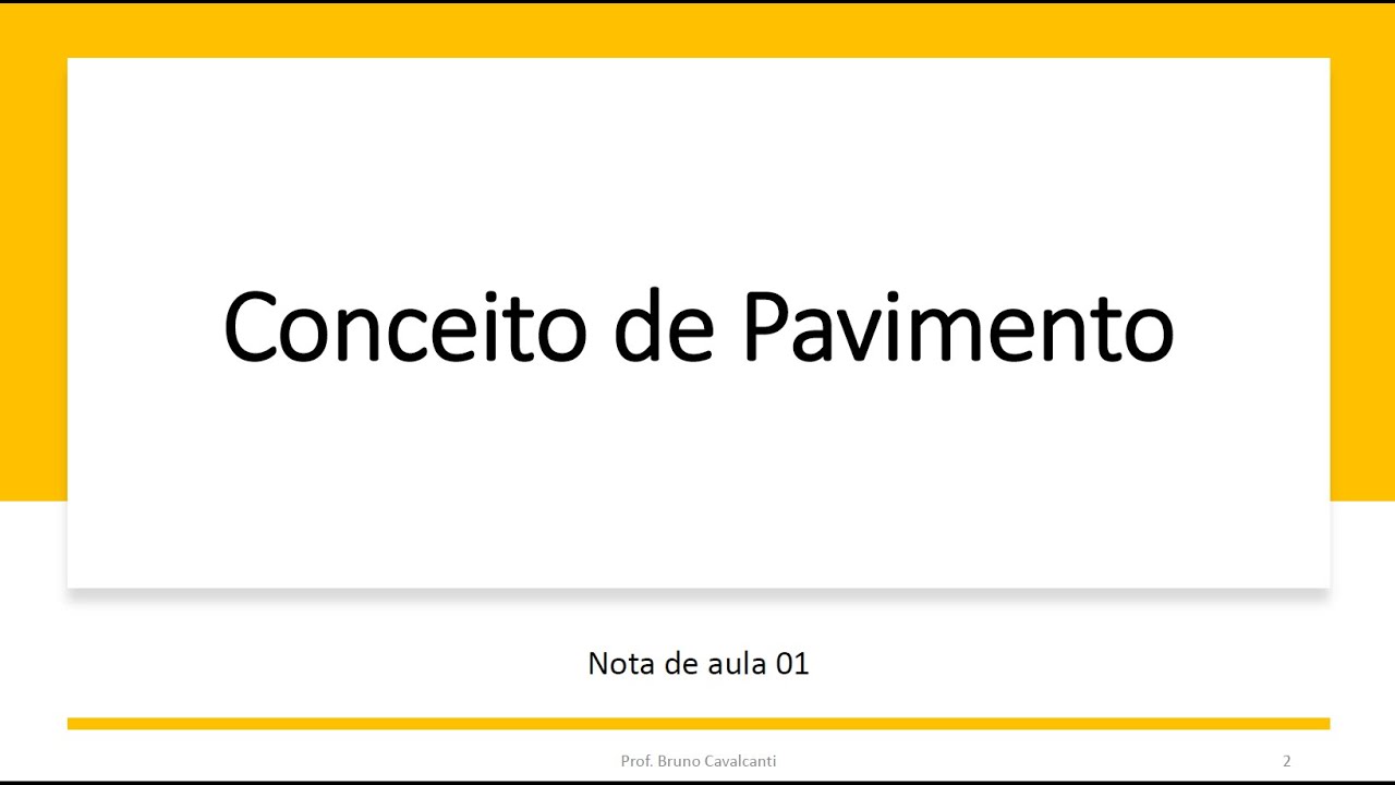 Qual O Conceito De Pavimento?