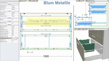 Blum Metafile in Cabinet Vision Solid from Solid Setup+