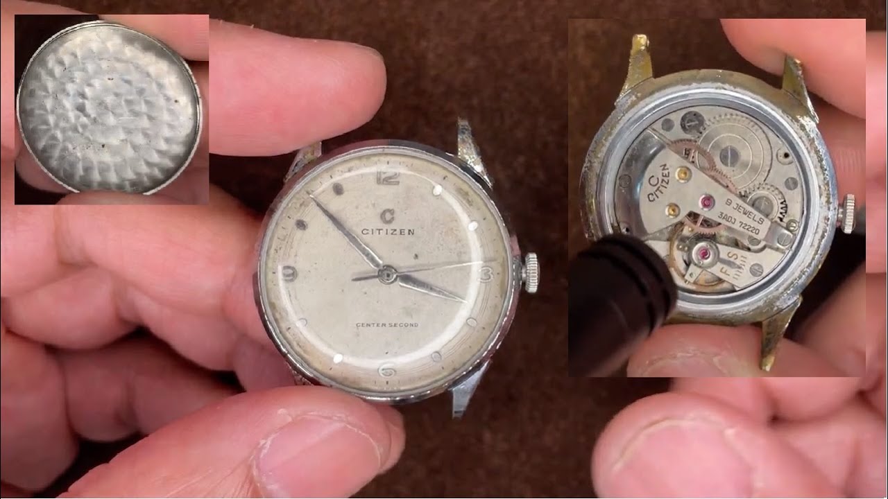 CITIZEN CENTER SECOND Cal.3ADJ Japan Vintage watch manual movement