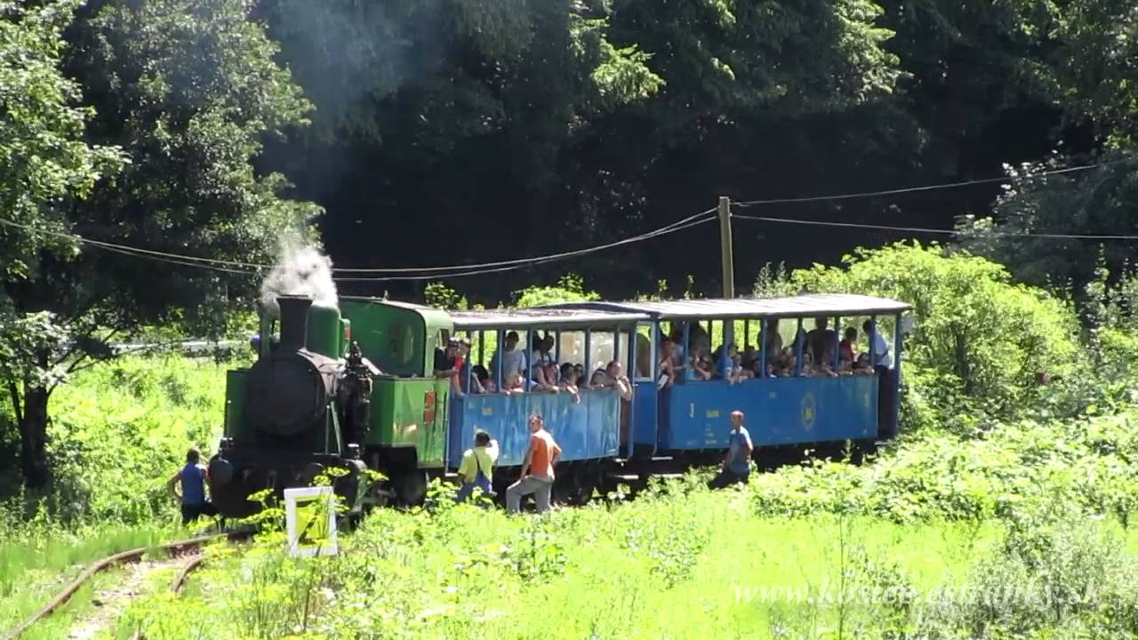 Detská železnica Košice - nová parná lokomotíva Krutwig - prvé jazdy