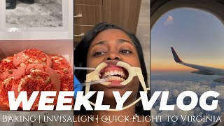 Finally Got My Invisalign‼+ Quick Flight + Seafood Mukbang &  Viral TikTok items  | Charlotte Vlog