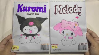 Kuromi Vs My Melody Blind Bag 💜💖 | Sanrio |ASMR #paper #diy #craft #papercraft