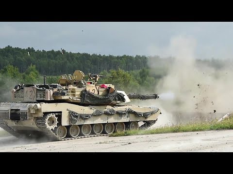 M1A2 Abrams Fire Power Show Off - Combined Arms Live Fire Exercise CALFEX