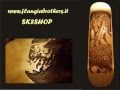 Art gallery flangiabrothers laser etched skateboards