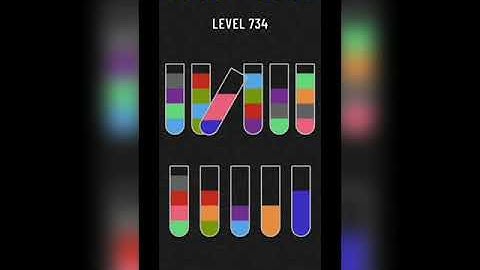 Water sort puzzle level 734