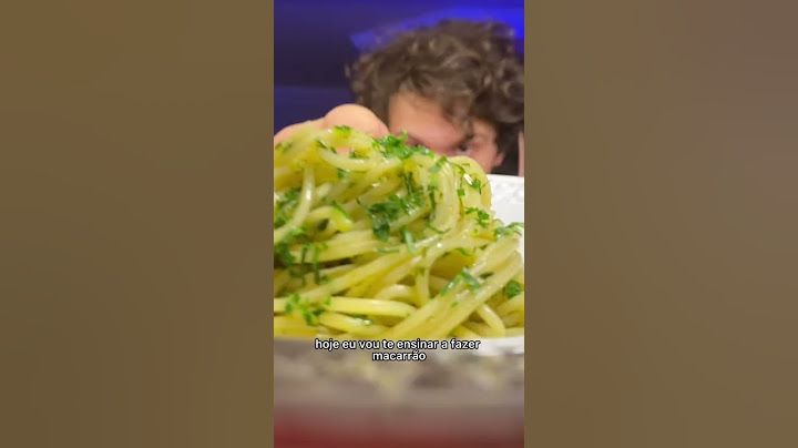 MACARRÃO ALHO E ÓLEO!