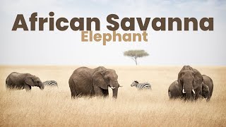 African Savanna Elephant | African Bush Elephant | Animals | Africa | No Copyright Video
