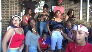 DOMINICAN GIRLS DANCE STREET MUSIC DANCES AT DOMINICAN REPUBLIC DAY PARADE 2017 BRONX NEW YORK