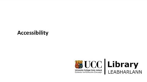 Accessible