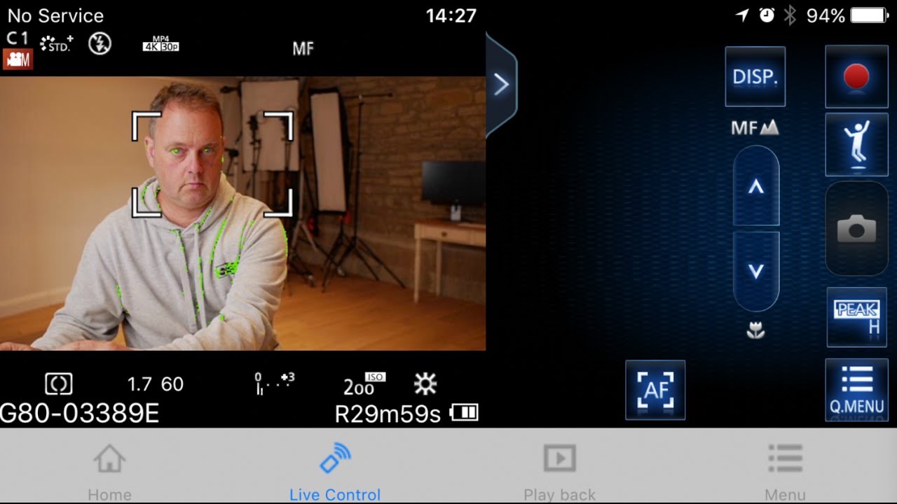 G80/G85 with the Panasonic Image App.