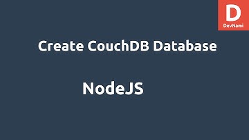 NodeJS CouchDB Create Database