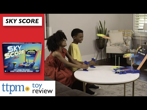 Sky Score from Hasbro | Full game review | Launch flying discs on scoring poles to score points