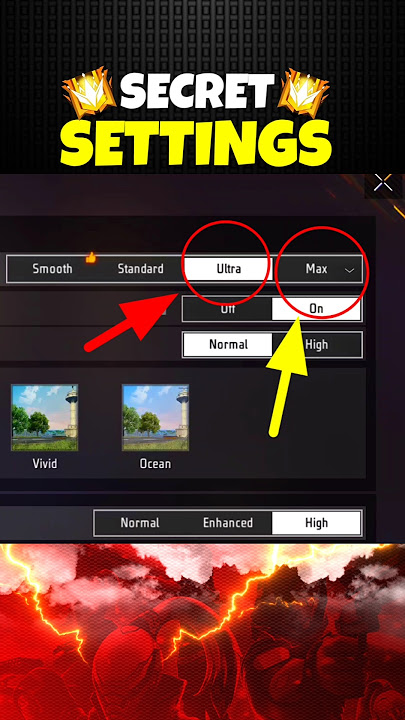 No Lag Setting Only 1% Players Know đ || Free Fire #shorts