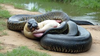 The Incredible Size Of A Giant Snake In The Wild