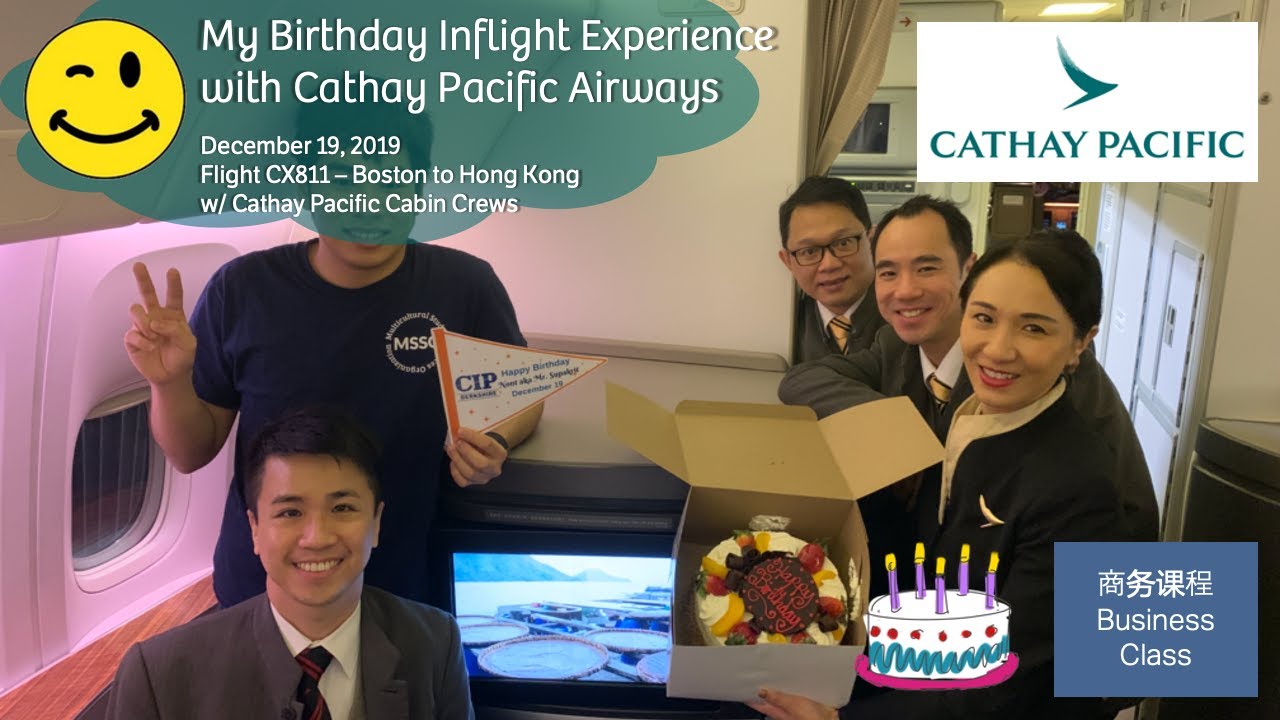 My Birthday Inflight Experience with Cathay Pacific Airways in 2019