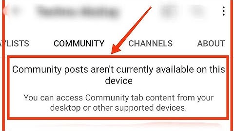Community Posts Aren
