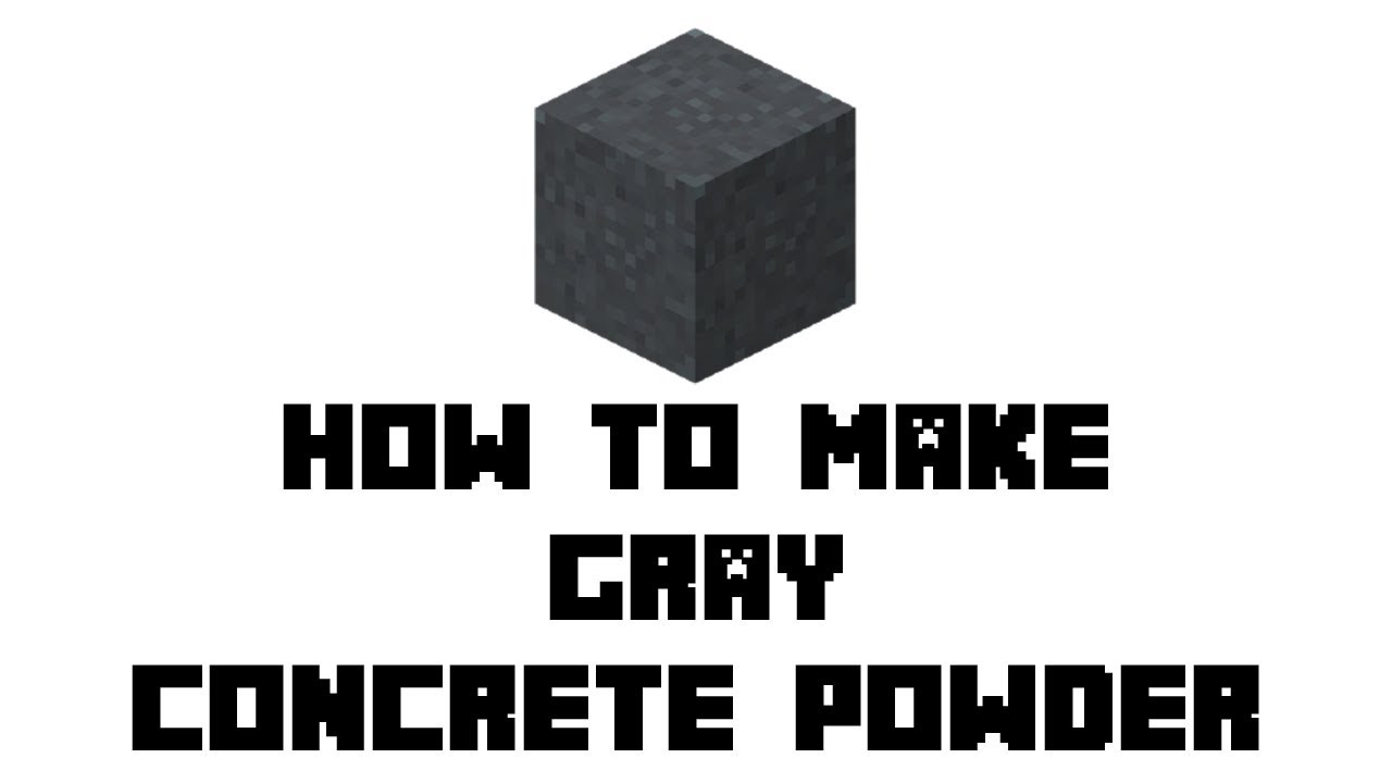 Featured image of post Dark Gray Concrete Minecraft Concrete powder and concrete blocks to previous version