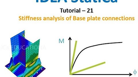 IDEA StatiCa - tutorial-21: Stiffness analysis of Base plate connections