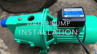 WATER PUMP INSTALLATION -EVO JET PUMP 1HP