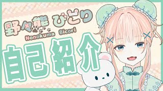 「【自己紹介】野々熊びこり、実は...！【新人Vtuber】」のサムネイル