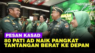 80 Pati TNI AD Naik Pangkat, Kasad Jenderal Maruli Tekankan Tantangan ke Depan