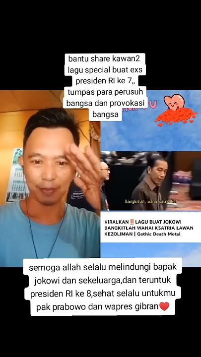 lagu special buat bapak Jokowi,namamu selalu dihati masyarakat indonesia