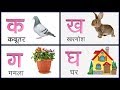 Hindi varnamala song with pictures for kids  hindi varnamala k kh g gh