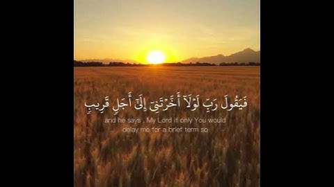 آيات من سورة المنافقون. بصوت بسام الواكد