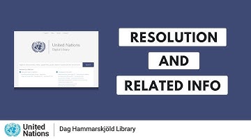 Resolution and Related Info