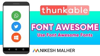 How To Use Font Awesome  Fonts In Thunkable