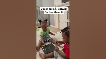 Dollar tree activity to develop motor skills #toodlers #development #motorskills