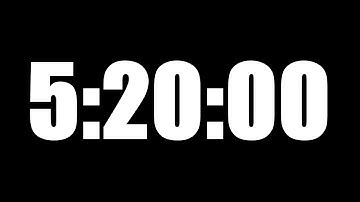 5 HOUR 20 MINUTE TIMER • 320 MINUTE COUNTDOWN TIMER ⏰ LOUD ALARM ⏰