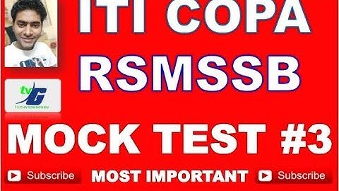 RSMSSB COPA Computer Operator & Programming Assistant Exam Pattern 2019 MODEL PAPER WITH SOLUTION #3