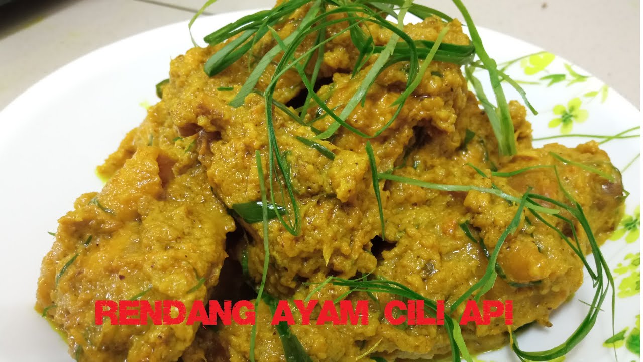 Resepi rendang hijau ayam kampung