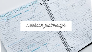 math notebook flip through | notes inspiration for back to school