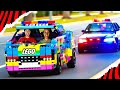 Corrida com carros de legos