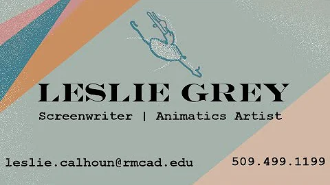 Leslie Grey Design Graduate Reel