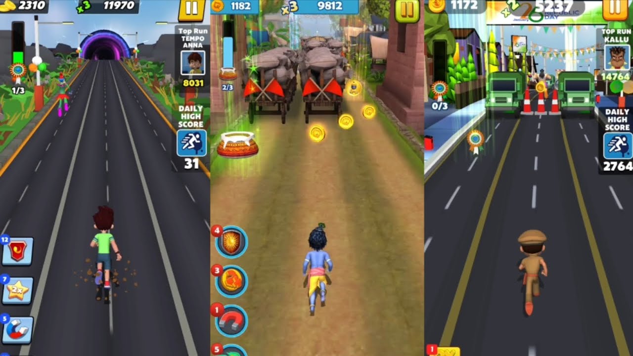 Kicko & Super Speedo 🆚 Little Krishna 🆚 Little Singham New Update Gameplay🎮 #gaming #video 