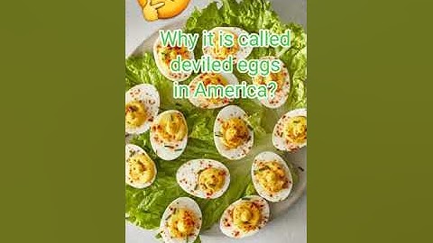 Why it is called deviled eggs in America?/Simple and easy Thanksgiving dish recipe